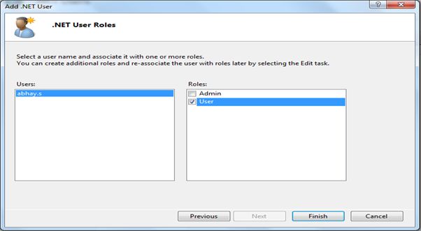 Add the created user